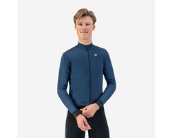 Rogelli Core Fietsshirt Heren Lange Mouwen - Wielershirt - Comfort fit - Blauw - Maat XL