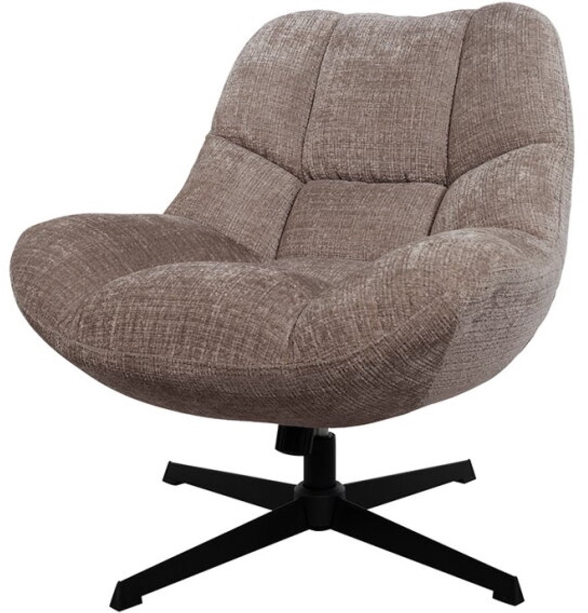 Draaifauteuil Chuck 360 - schommel effect - stof cremona fur - Unique Collection