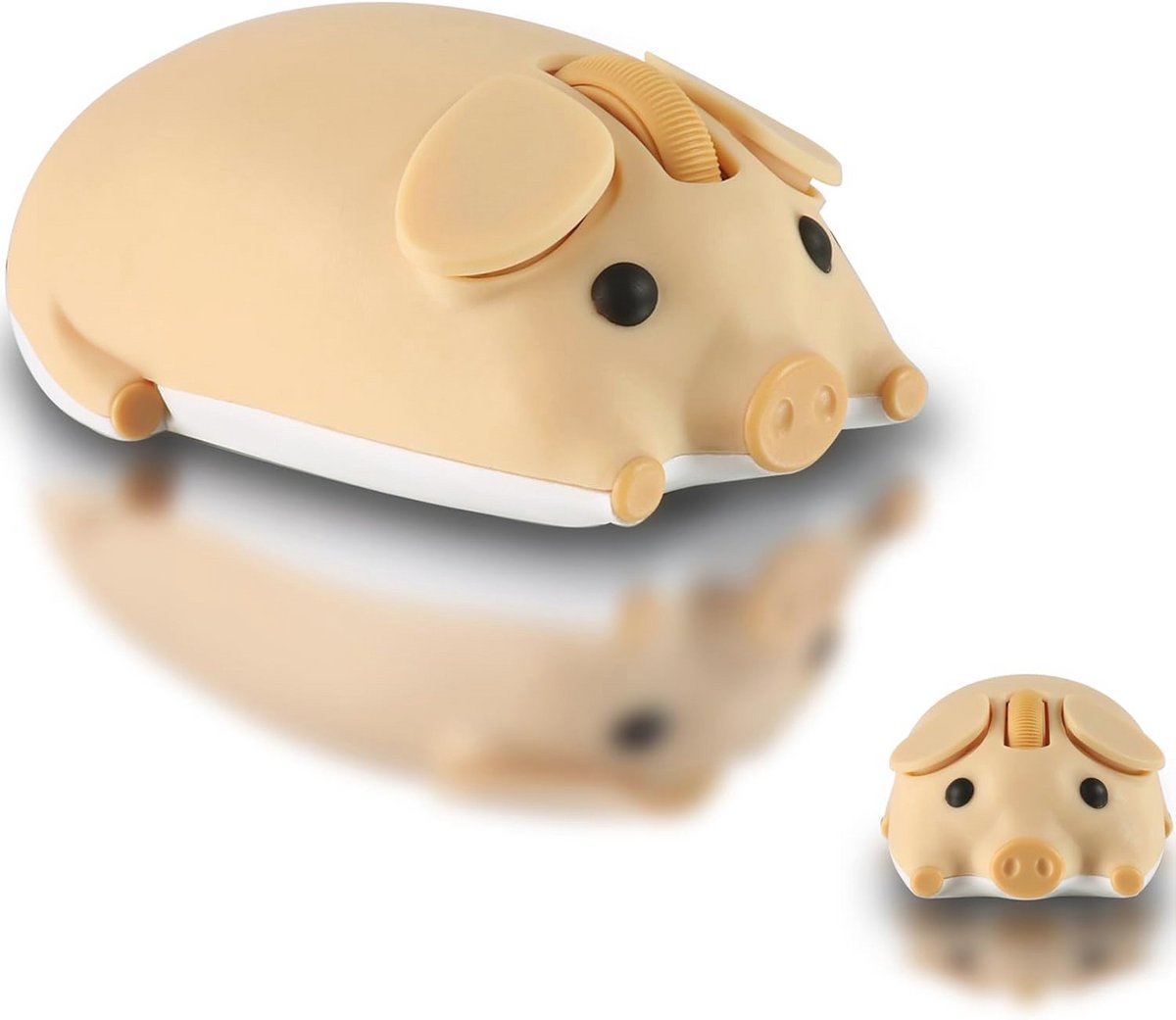 Draadloze Bluetooth-muis met schattig varkentje-design voor kantoor en onderweg