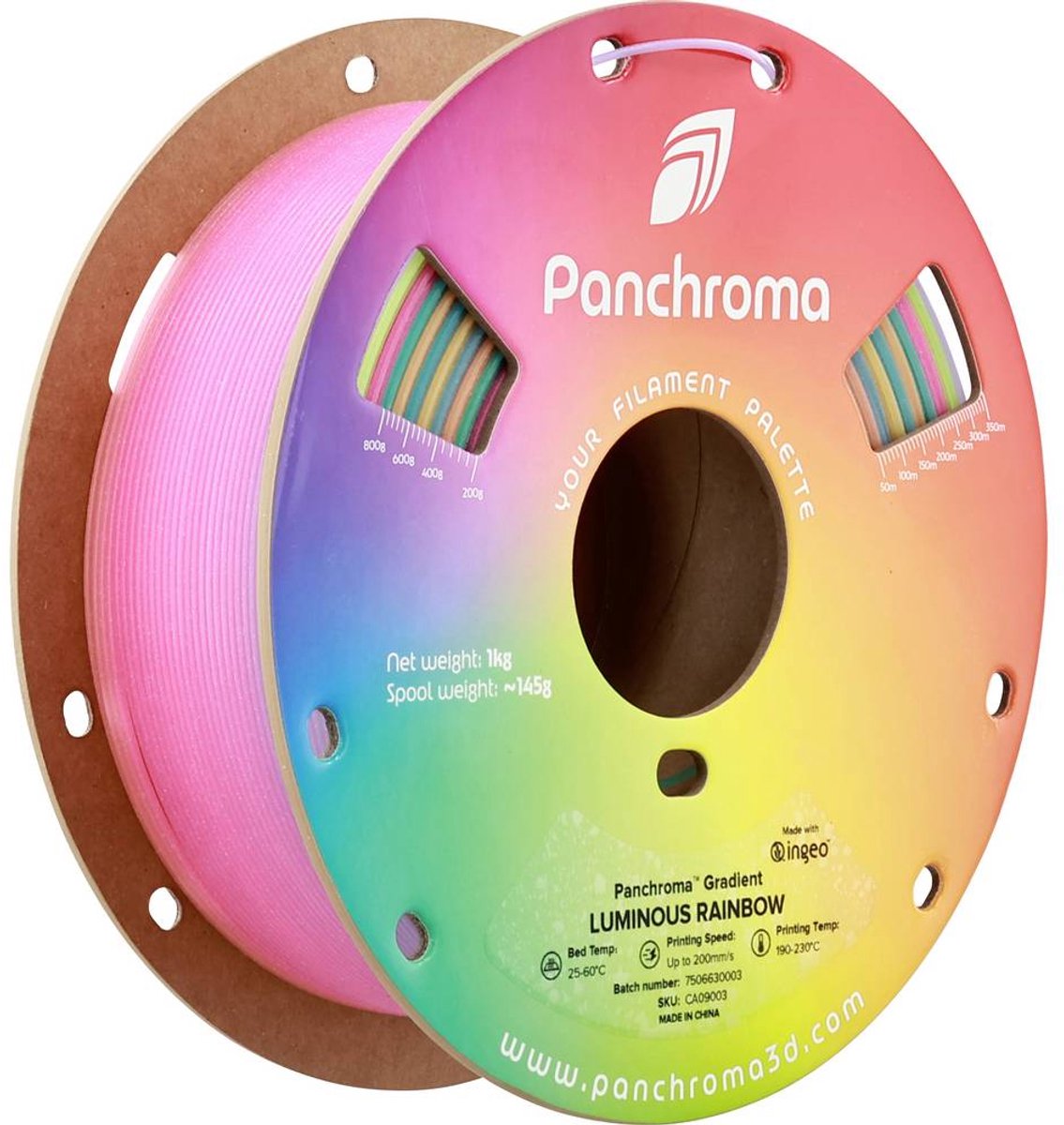 Polymaker Panchroma Rainbow filament - PLA - 1KG - Liminous
