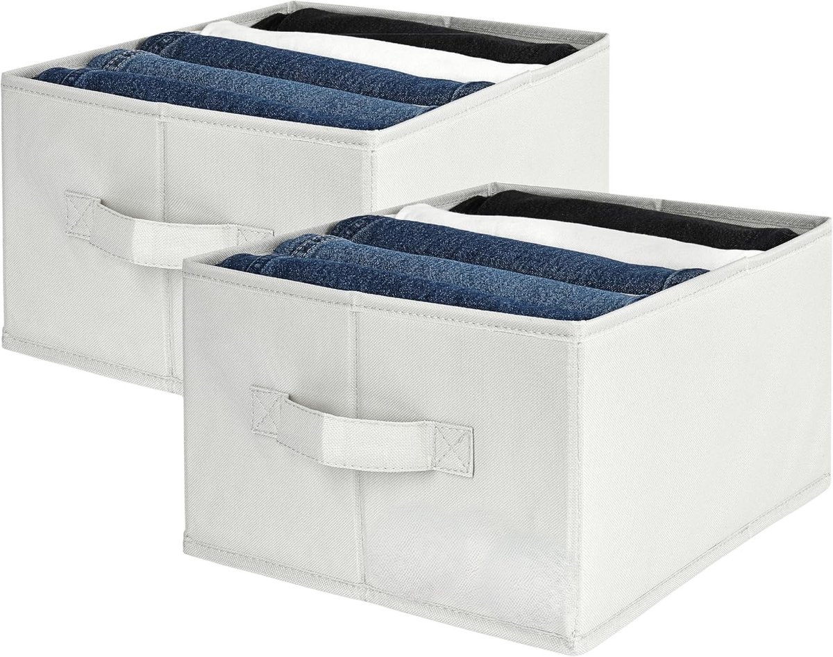 Kledingopslag-kledingkast voor jeans- shirts- 2 stuks-32x27x17 cm-c