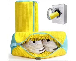 1 stuk - Schoenwaszak - Wasmachine speciale schoenwaszak met anti-vervorming - geel