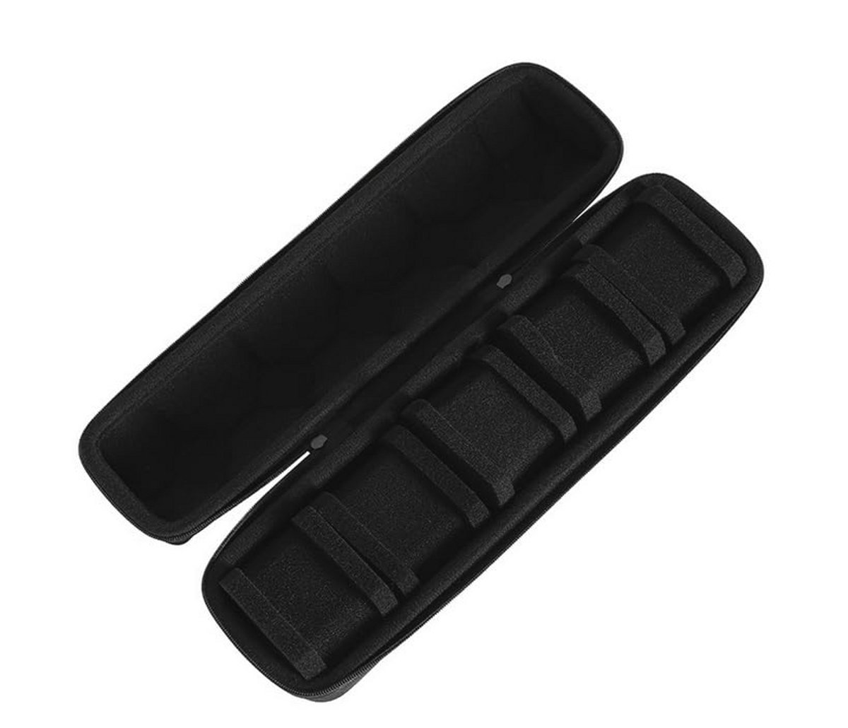 Horlogebox met 5 Sleuven en Draaggreep - Horlogekast met Afneembare Kussens voor Horloges en Smartwatches