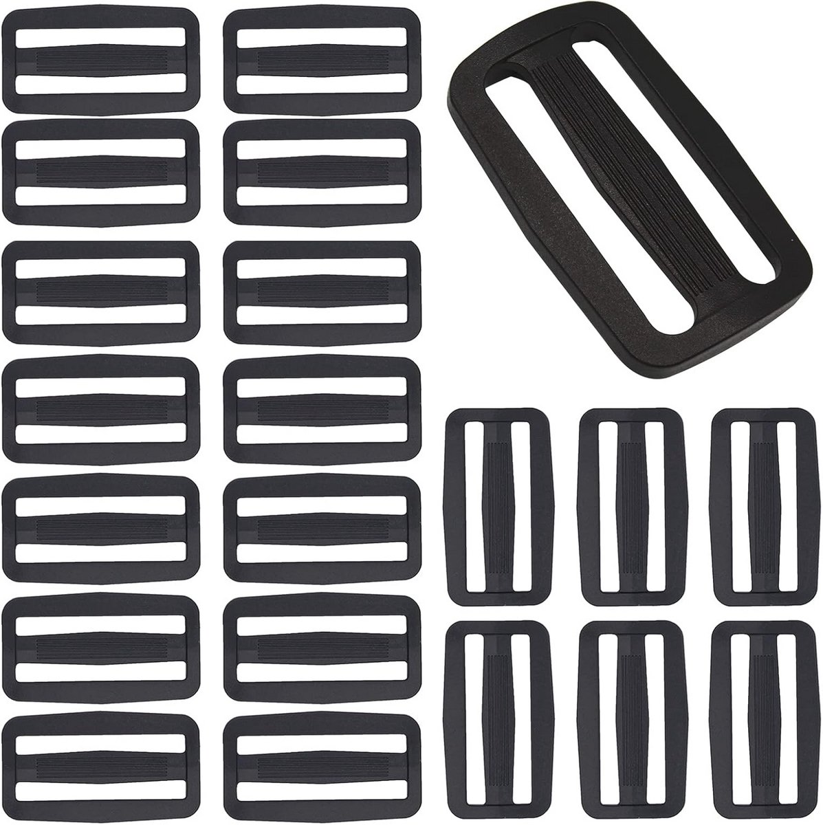 Laddergespen Klem 20 stuks - Schuiver voor Riemversteller 25 mm