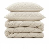 Sleeptime 2 in 1 Teddy Premium Dekbed zonder Overtrek - Dekbed Inclusief Slopen - 240 x 200 cm - Beige