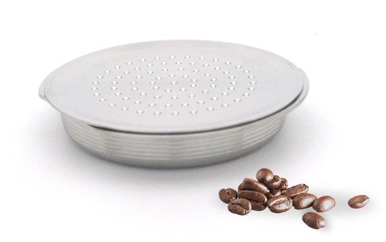 Capsule à café rechargeable en acier inoxydable pour Senseo – Capsule réutilisable – Compatible avec toutes les machines Senseo – 1 tasse – S'adapte aux porte-capsules doubles