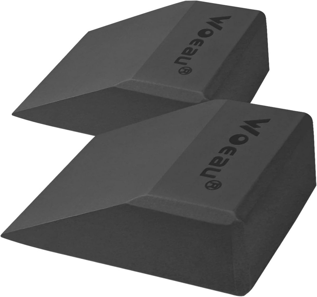 Set van 2 antislip squat wigblokken voor verhoogde squats en calf raises