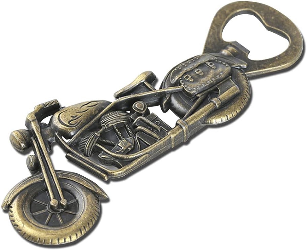 Vintage motorflesopener voor bier - unieke flesopener voor barfeest