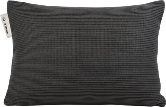 Kuddle Warmtekussen Oplaadbaar - Gebreid 'Cozy Grey' 45x60cm - Draadloos & Elektrisch - Vaste batterij