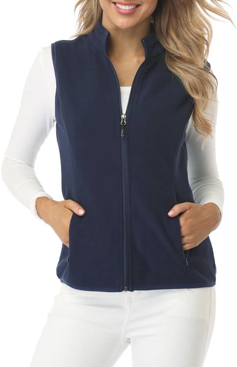 Lichtgewicht Dames Fleece Gilet met Ritszakken