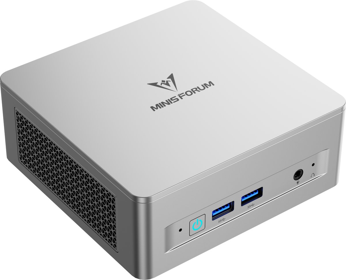 MINIS FORUM mini pc desktops UM750L Slim Mini PC met windows 11 pro AMD Ryzen 5 7545U, 16GB LPDDR5 RAM + 1T PCIe4.0 SSD, HDMI/DP/USB4 Outputs, 2.5G LAN, WiFi 6E, 5x USB Port AMD Radeon 740M Graphics - MINIS - €359,00