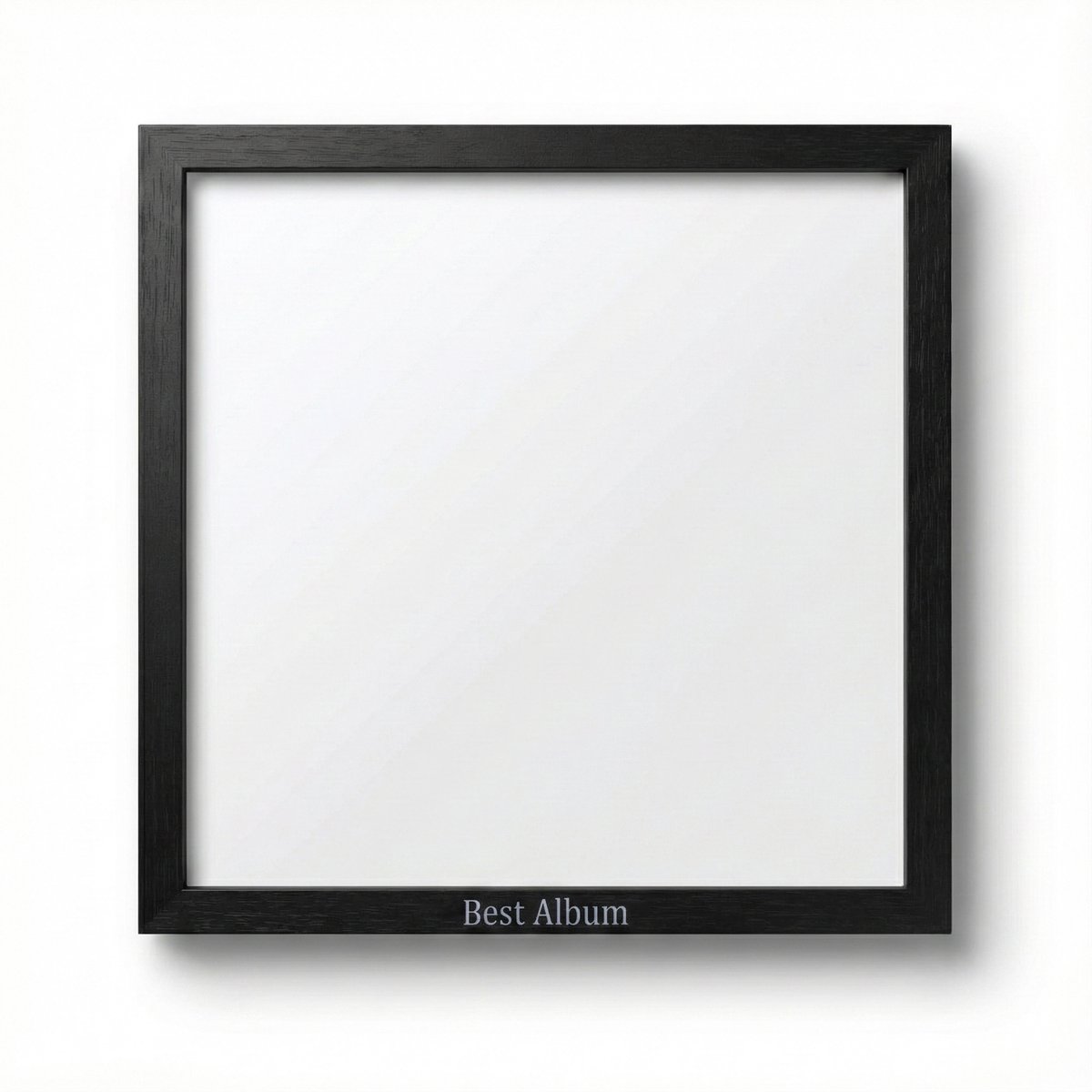 VIN UP® - Zwarte Houten LP-lijst "Best Album" - Hoogwaardig Hout - Unieke LP-lijst voor je Beste Album - Vinyllijst voor op de muur - LP-lijst - Dé Specialist in LP-Lijsten
