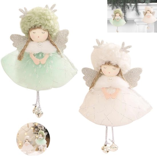 4 Boules De Noël En Plastique Rouge Avec Ange - Décoration De Sapin - Neuf