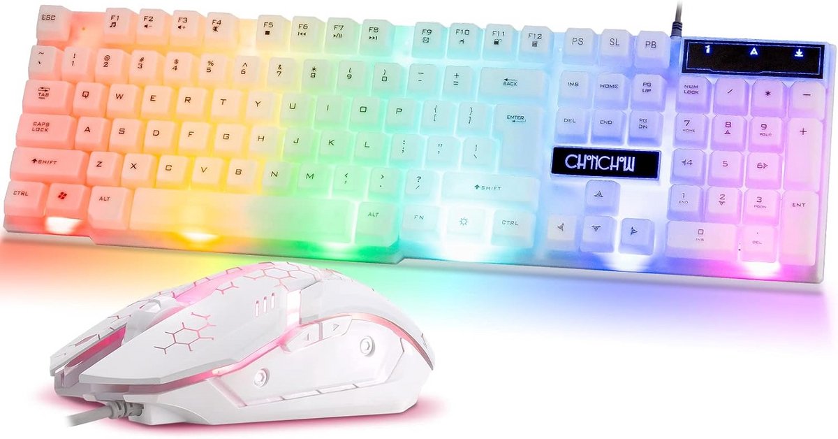 RGB Gaming Toetsenbord en Muis Combo met LED Verlichting