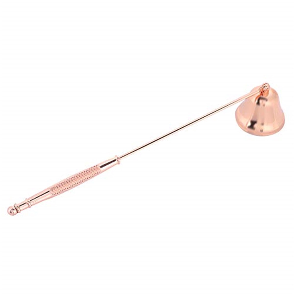Ynkkvre Kaarsendover – Kaarsendover - met lange steel - Metalen lont kaarsendover accessoire - met lange steel voor geurkaarsen - Voor het doven van kaarsvlammen (roségoud) Roze