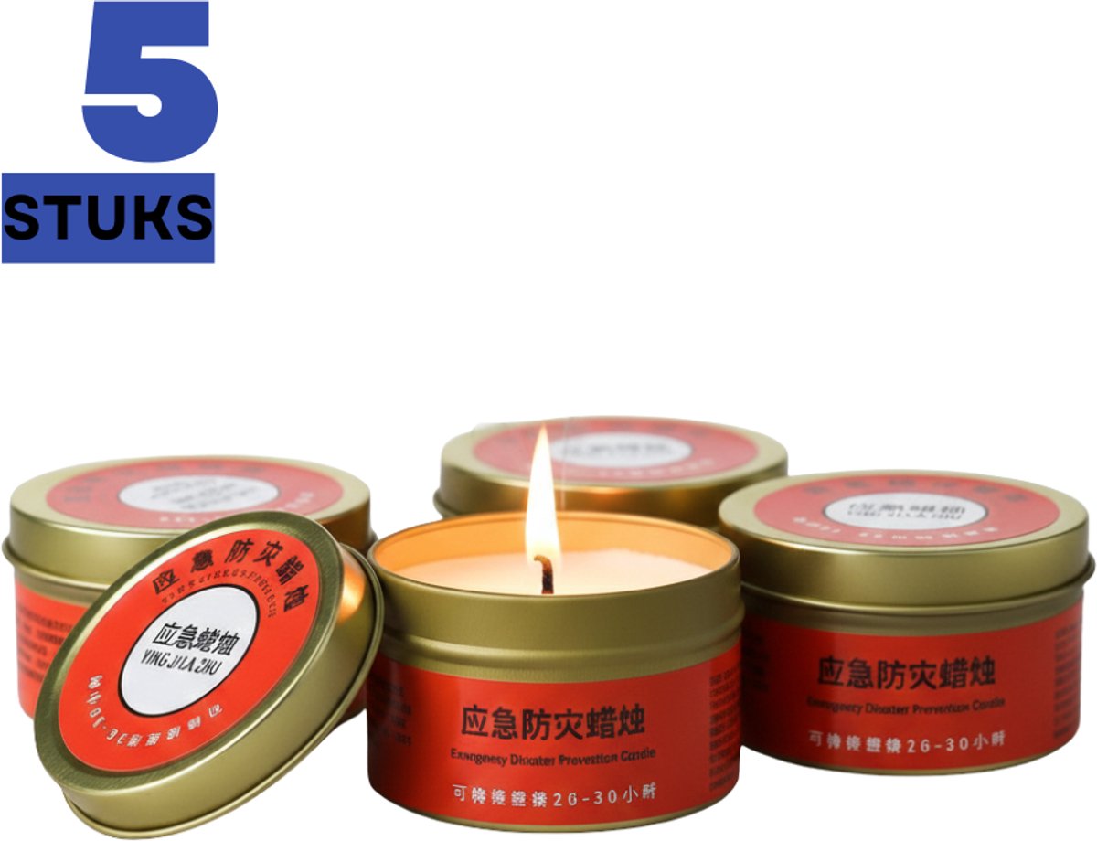 Noodkaars 24 Uur – Winddicht & Waterbestendig – Voor Camping, Outdoor & Stroomuitval