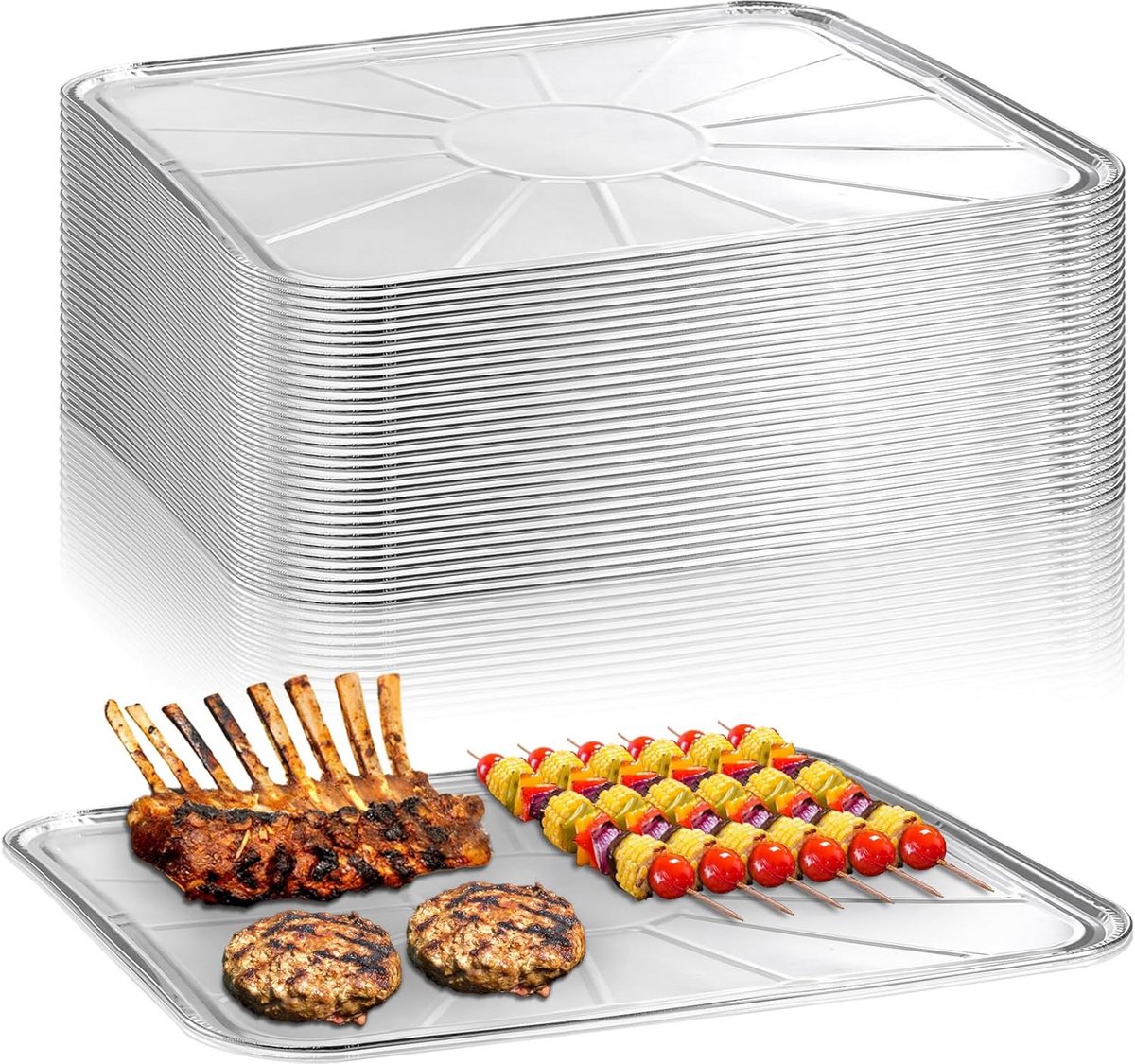 Set van 30 Wegwerp Aluminiumfolie Oven Liners voor Bakken en Braden