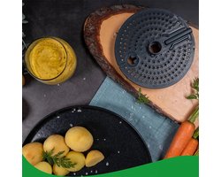 V2 aardappelschilleraccessoire Geschikt voor Thermomix TM7, TM6, TM5 en TM3, met een plastic rasp, Geschikt voor het schillen van aardappelen, wortelen, groenten, enz.