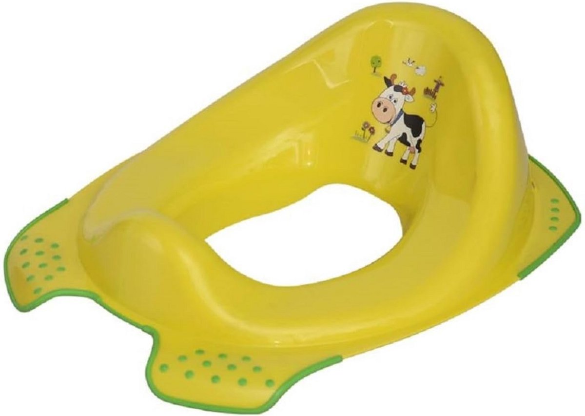 Kindertoiletbril Opzetstuk Ergonomisch Groen met Spatbescherming