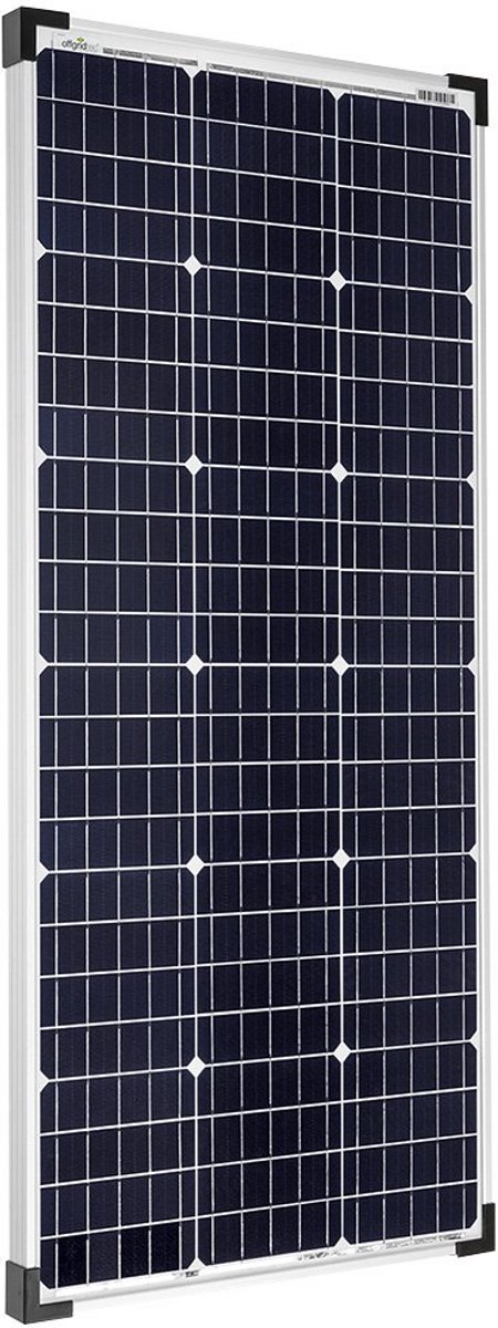 100W Monokristallijn Zonnepaneel voor 12V en 24V Acculading