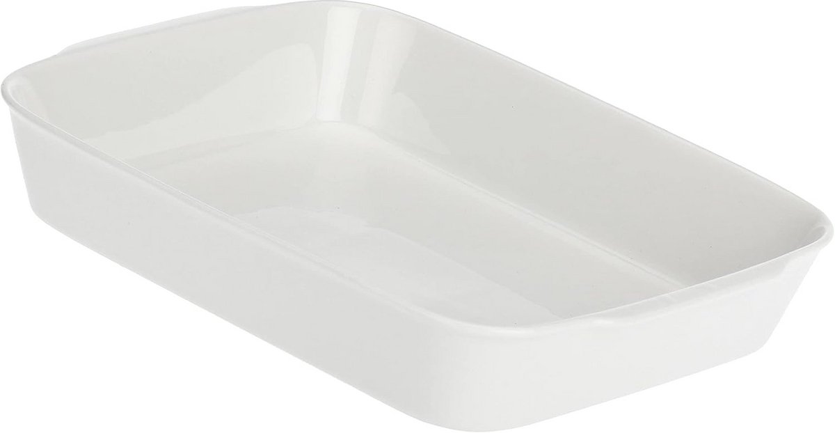 Rechthoekige Ovenschaal van Porselein Wit - 30 x 24 cm - Geschenkverpakking