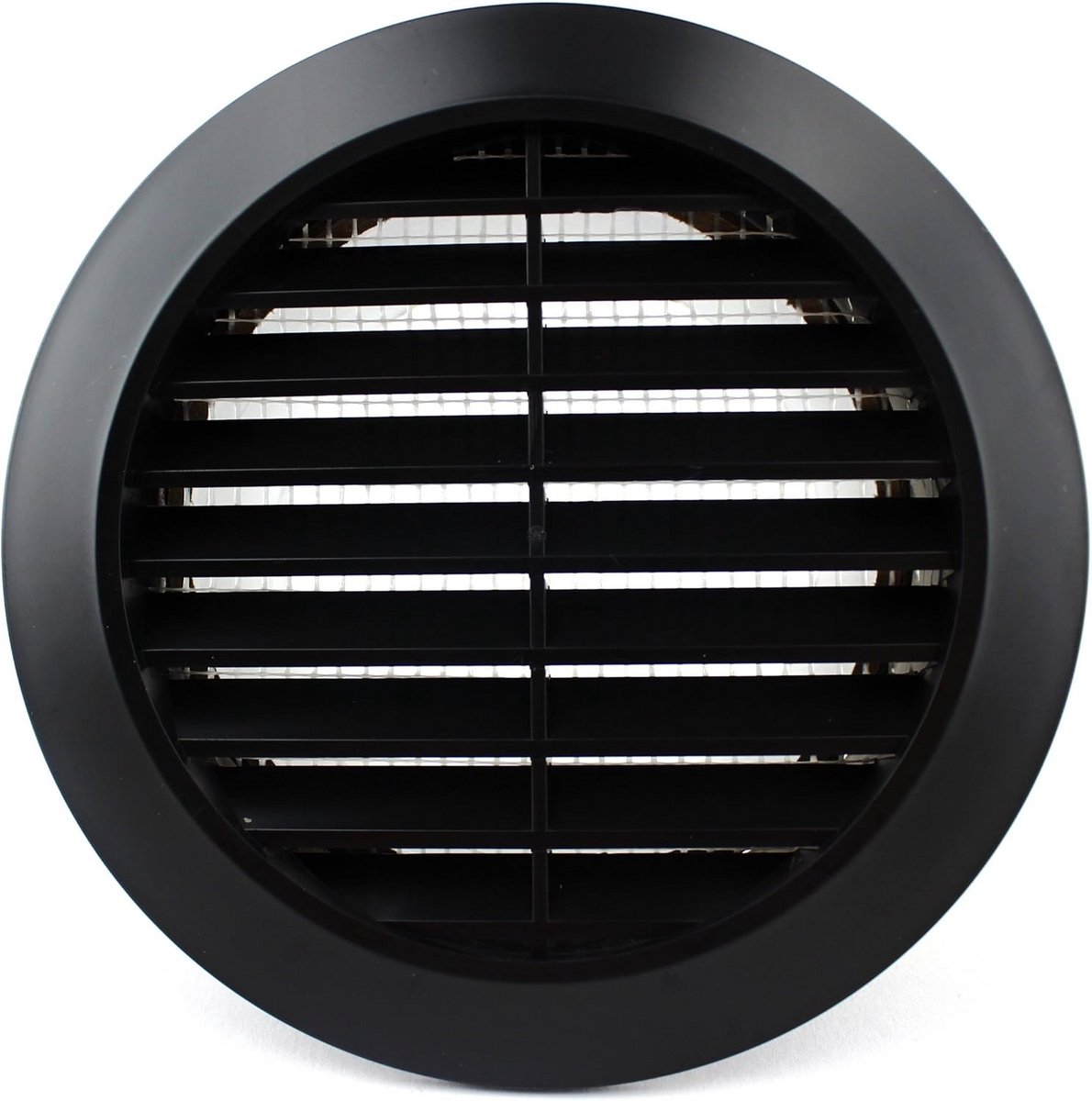 Ronde ventilatierooster met insectennet en afvoerfunctie kunststof