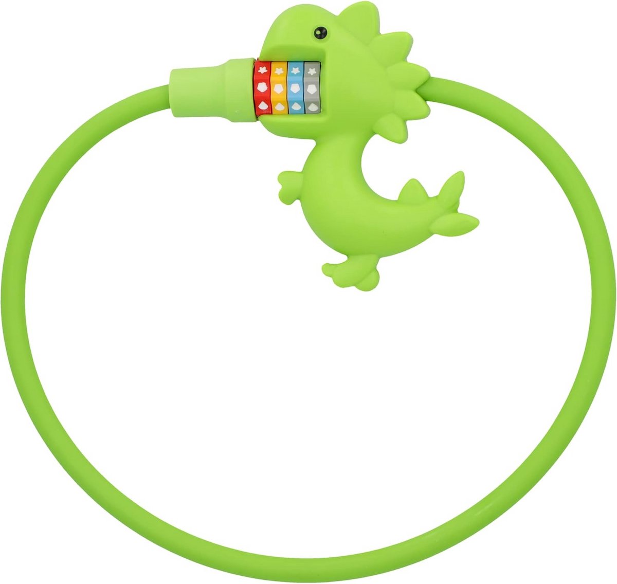 Dinosaurus Fietsslot met Cijfercode voor Kinderen - Groen Kinderbeveiliging