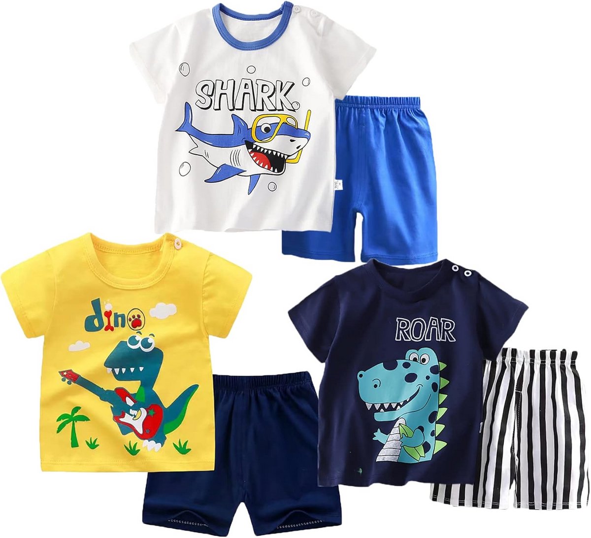Baby Jongen Kleding Set Zomer T-Shirt en Korte Broek voor Peuters 98/104
