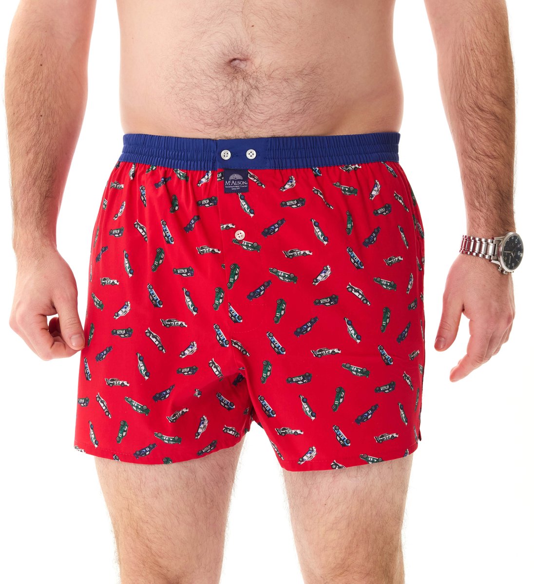 McAlson Heren Boxershort Racecar Rood Rood XXL