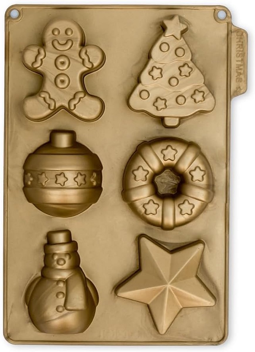 Kerstcakevorm Silicone - Vormpjes voor Feestelijke Gebakjes en Taarten
