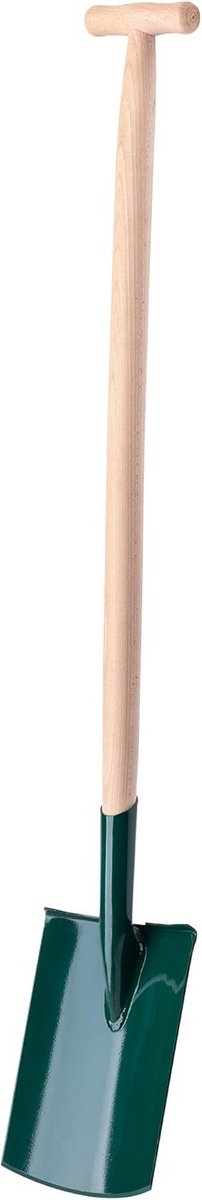 Stevige Tuinspade met Houten Steel en Rond Metalen Blad voor Tuin- en Graafwerk
