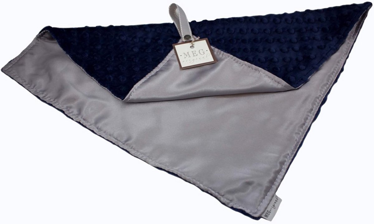 Zachte Baby Veiligeheidsdeken Lovey met Lus Satijn en Minky Dot