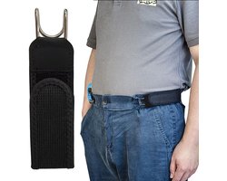 Gesploze Riem - riem heren - Elastische Riemen - riem dames - gespvrije riem voor jong en oud - Voor Broeken, Jeans, Casual,Werkkleding - zwart