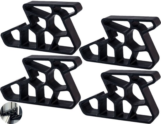 Raam Uitzetter - Raamstopper - 4 Stuks - 9,3 × 5,3 × 1.9 CM - Deurstopper - Vensterstopper - Tools Deurstopper - Deur- en Raambevestiging - Raamsluiter - Raamslot - Raambegrenzer - Vensterbegrenzer - Raamvergrendeling - Venstervergrendeling