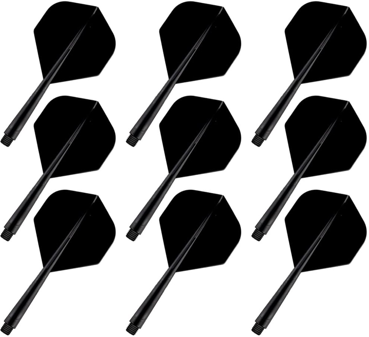 IMPERATORIS® Dart Flights Set - Dartpijlen Accessoires - Standaard Vorm - Extra Sterk - Voor Softtip en Steeltip Darts - Set van 9 - kleurrijk