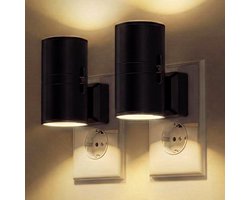 Stekkerlamp - 2 Stuks - Met ingebouwde lichtsensor - Dimbaar - Automatisch Aan/Uit - Stopcontact Lampje - Ambiance Verlichting - Stekkerspot Lamp