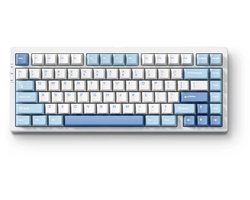 MCHOSE G75 Pro – Mechanisch Gaming Keyboard – PC Behuizing – Cabbage Tofu Switch V2 – 75% Layout – Cherry Profile – PBT Double Shot – Gasket Mount – 8000mAh – 3 Modi – Blauw