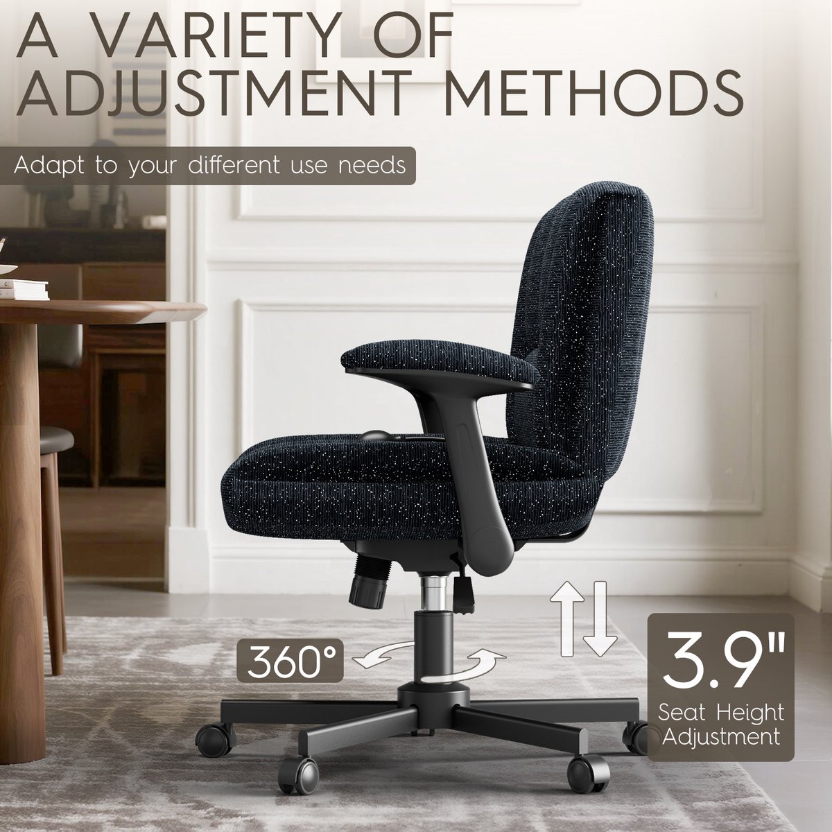 Soontrans Bureaustoel Hoogwaardige Stof - afbeelding 2