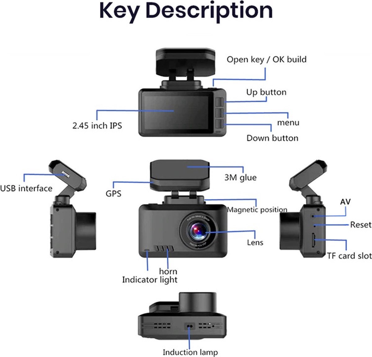 DrPhone Dashcam D07 - 4K - 3840x2160 -Ultra HD - Dashcam – Kijkhoek van 170 ° - Dashboard Camera met Nachtzicht – Wifi – foto 7