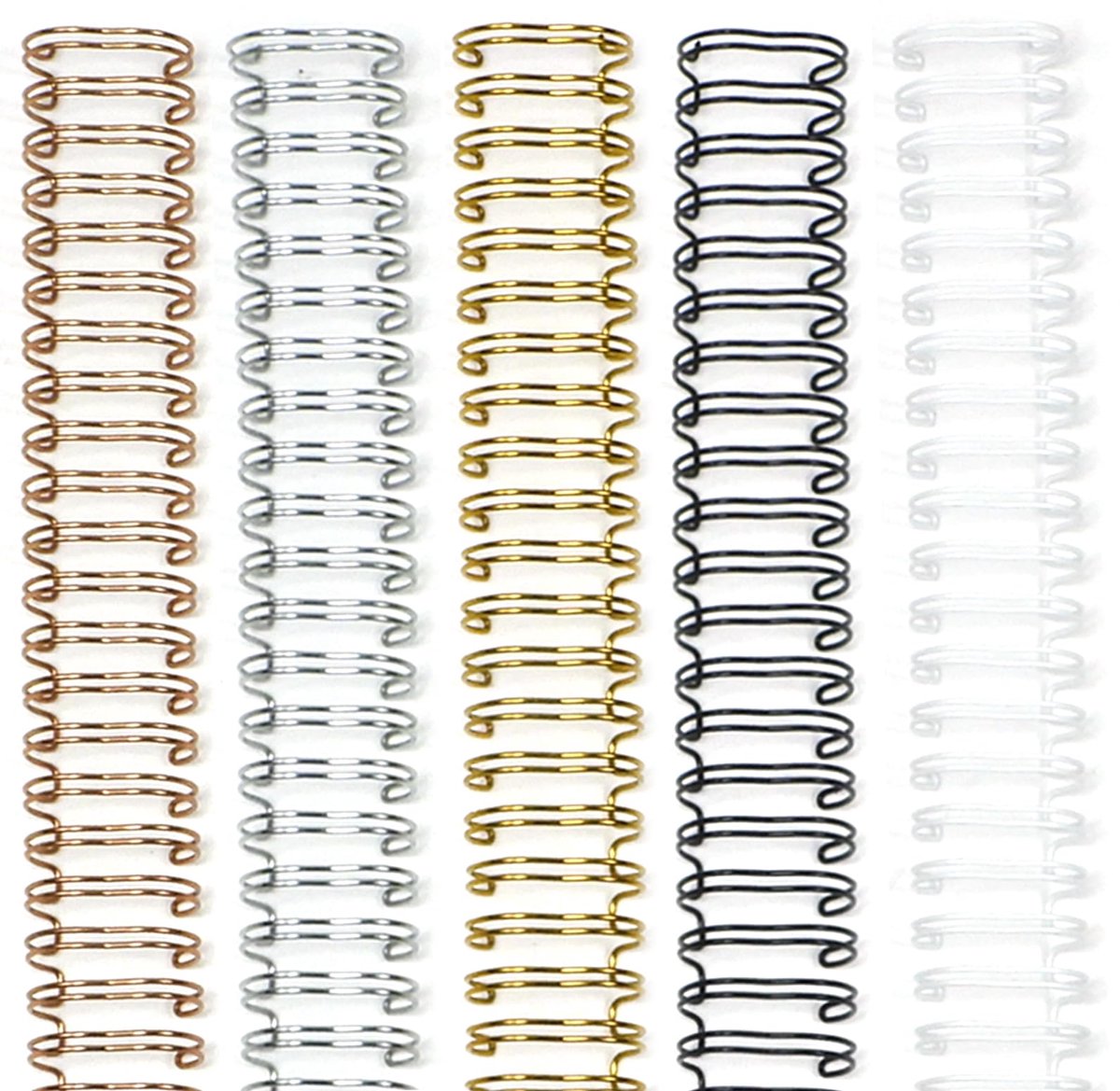 IMPERATORIS® Bindruggen 12.7mm - Inbindringen - Voor Vellen - Voor Documenten en Verslagen - 100 Stuks