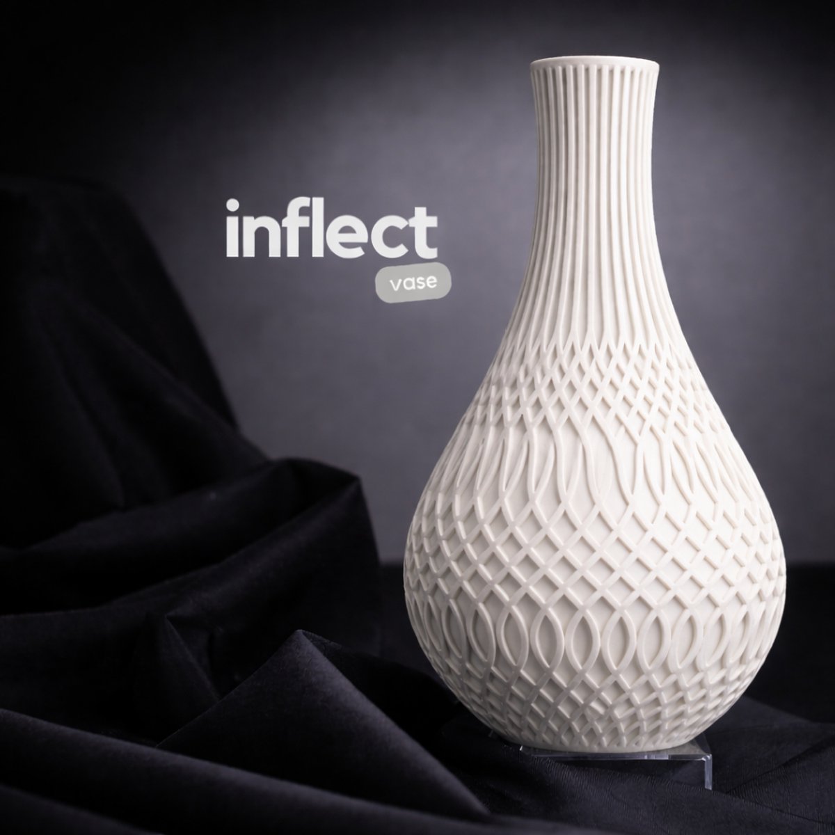 Morphitoys Inflect – Vaas – Design Vaas – PETG – Wit