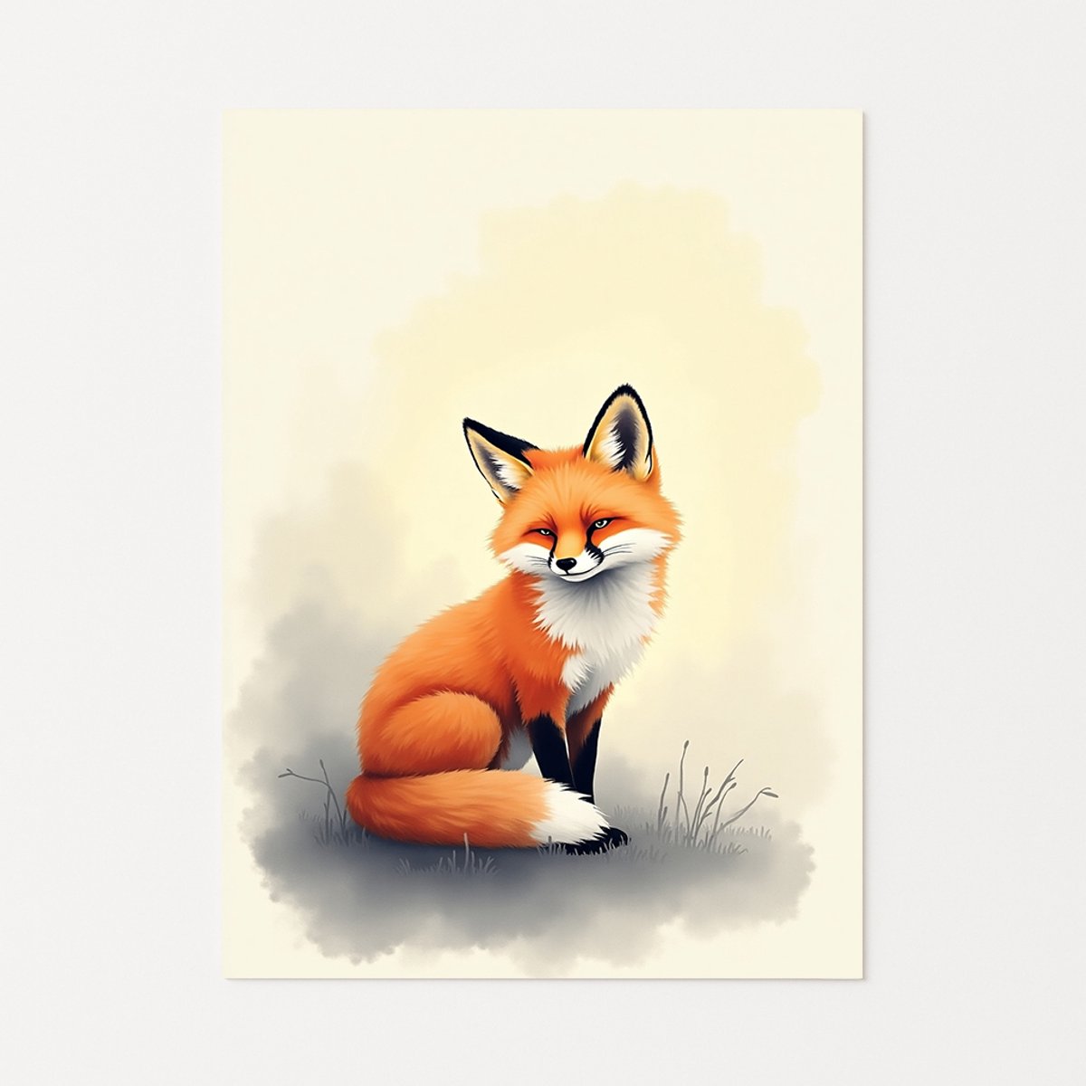 Vos muurdecoratie – wanddecoratie – interieurposters – 40x60 cm