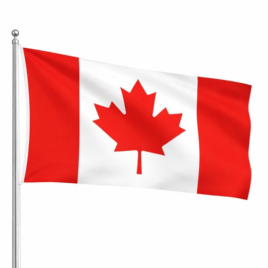 Het Vlaggenschip - Vlag Canada - 90 x 150 centimeter