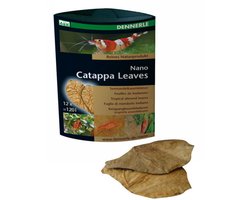 Dennerle Nano Catappa Leaves | 12 stuks | natuurlijke waterverbeteraar en bladvoer voor garnalen
