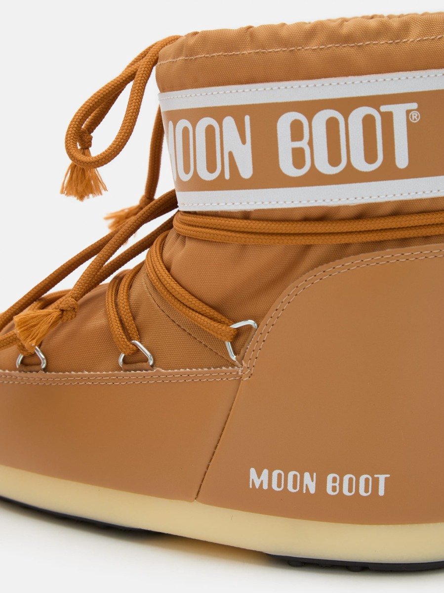 MOON BOOT ICON LOW NYLON COGNAC Thermoboots Snowboots Sneeuwlaarzen – 33-35 8059791088461 Bruin