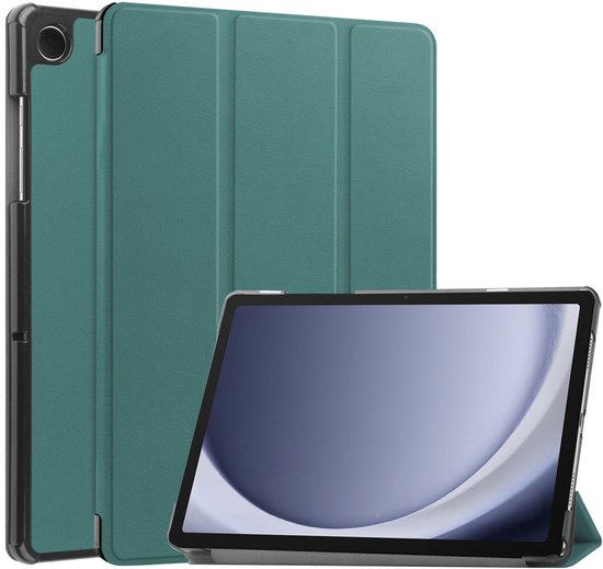 imoshion Tablet Hoes - Geschikt voor Samsung Galaxy Tab A9 Plus - Trifold Bookcase - Donkergroen