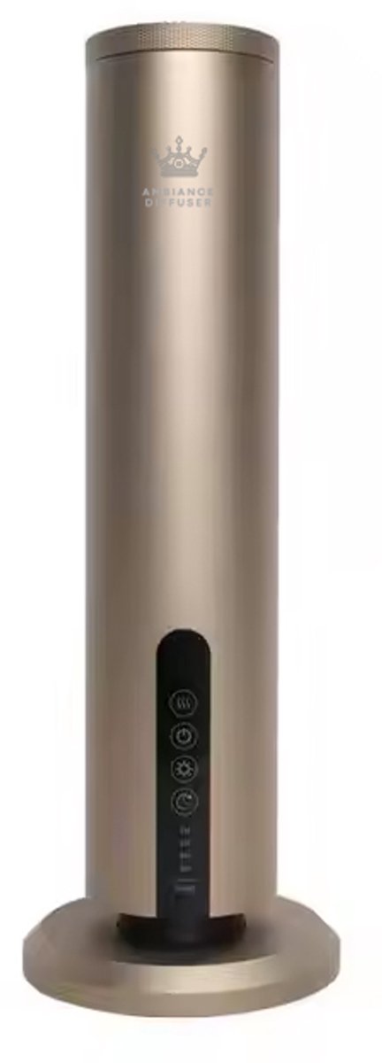 Ambiance Diffuser A-326 Tower- Luxe Gold Tower Geurmachine- Voor Kantoor, Winkel of Thuis- Aroma Diffuser- Oplaadbare Geurmachine
