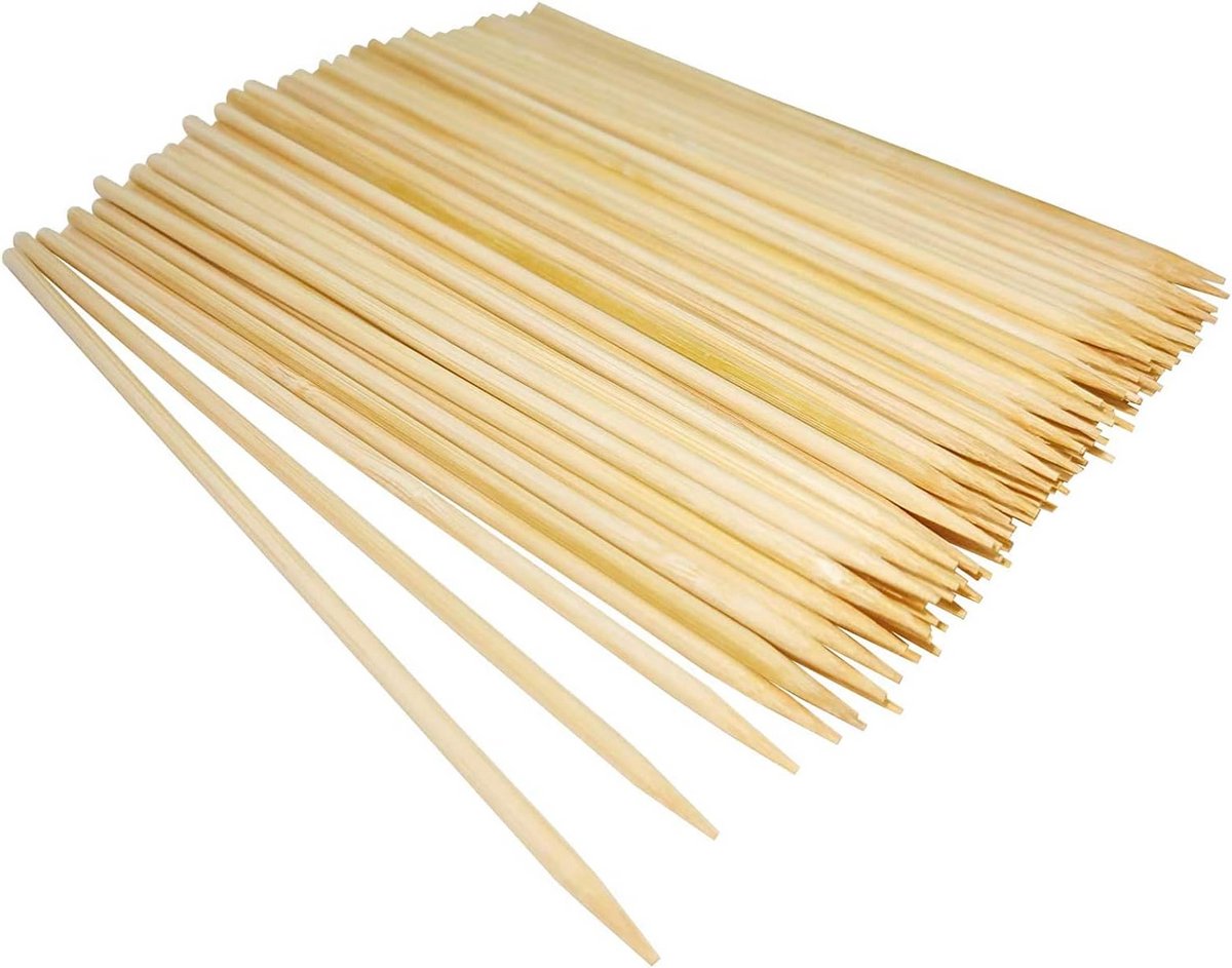 Natuurlijke Houten Spiesjes voor Kebab en Fruit Kabobs - 16 inch