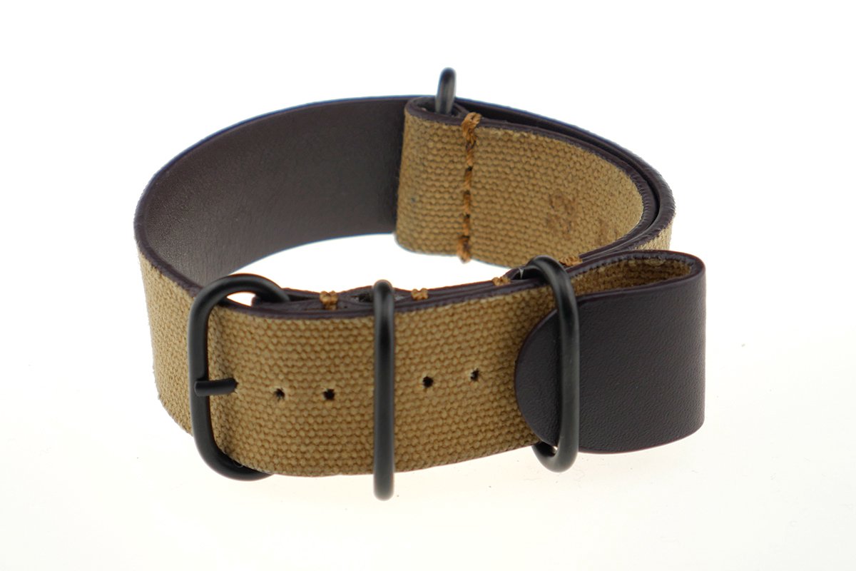 Nato Doortrekband Kansas 24mm cognac