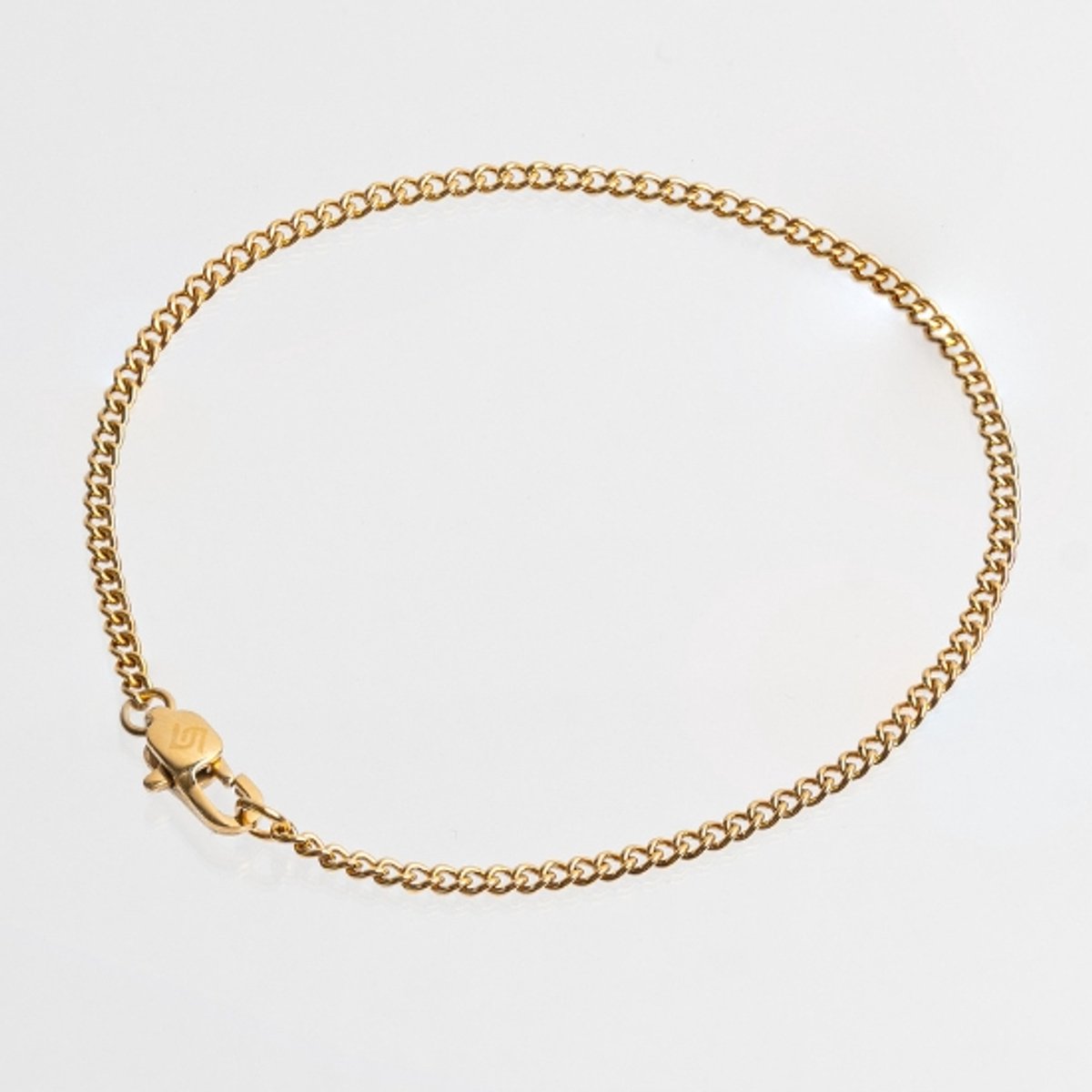 Unreal Elements Cuban Link Armband - Goudkleurig - Cuban Link - 2mm - Bracelet - RVS - 18 cm - Cadeau voor Mannen